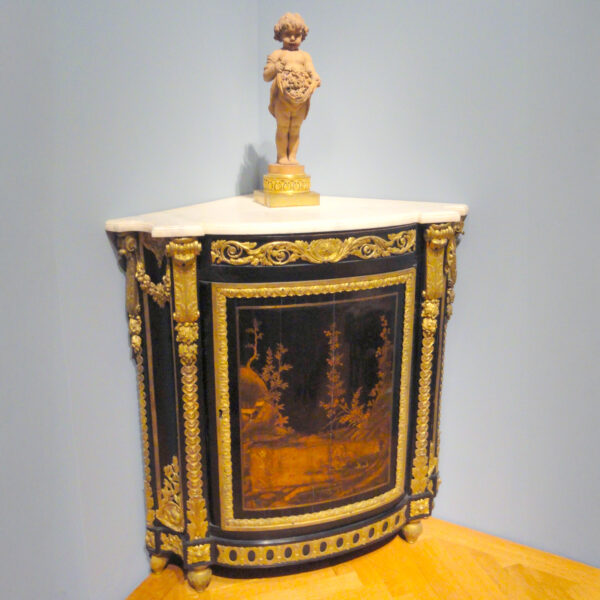 Work Table - 18th century wood marquetry with gilt bronze mounts by Bernard Peridiez (French, d. 1757) and Gerard Peridiez (French, born c.1730) signed under shelf: B. Peridiez JNE The Cleveland Museum of Art