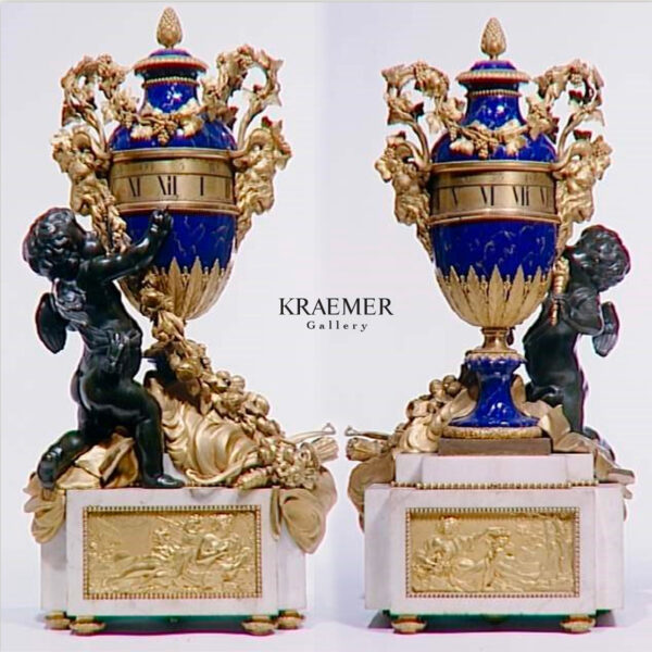 Grande pendule en bronze ciselé Louis XVI, Musée du Louvre