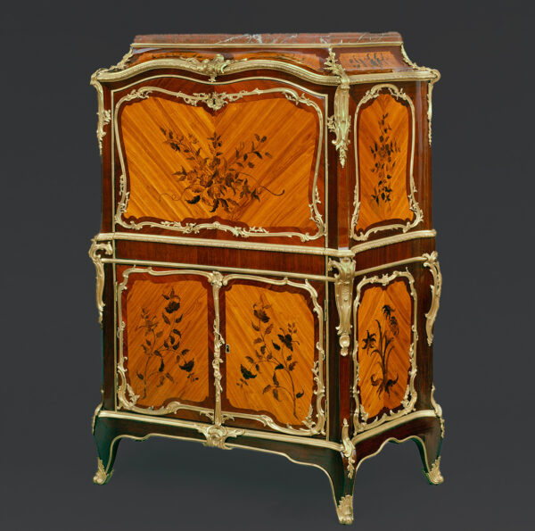 Secrétaire à abattant en marqueterie