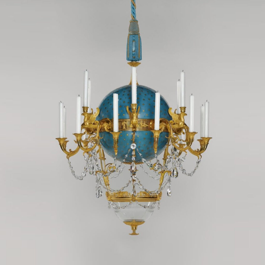 Lustre en forme de sphere