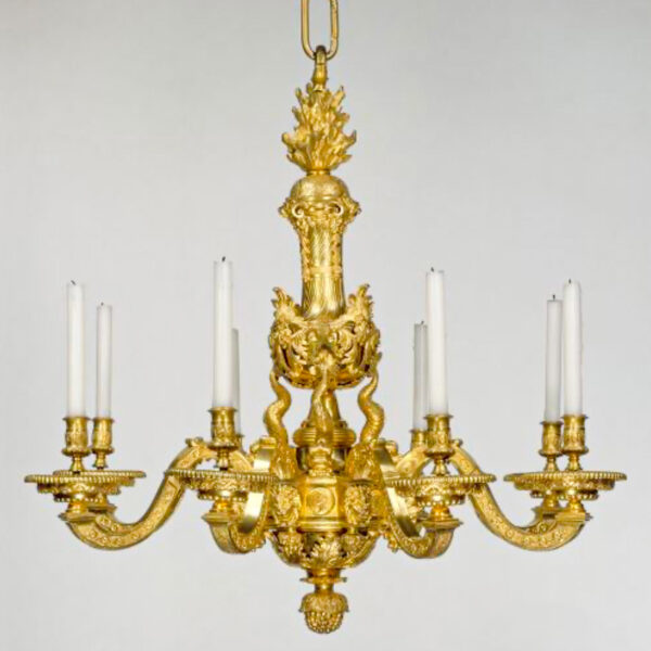 Lustre en bronze ciselé, époque Louis XIV