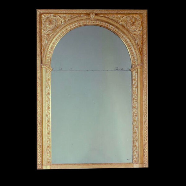 Grand miroir en bois sculpté - époque Mouis XVI