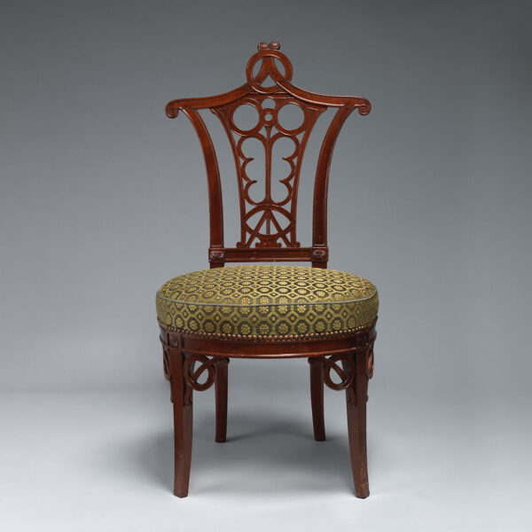 Chaise d'appoint ajourée (l'une d'une paire) Georges Jacob Ca. 1785–90
