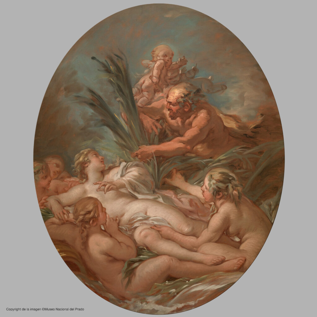 Pan et Syrinx, 1760-1765, Huile sur toile par François Boucher