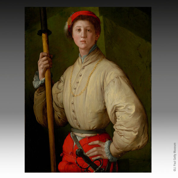 Portrait of a Halberdier - XVI century Pontormo (Jacopo Carucci)