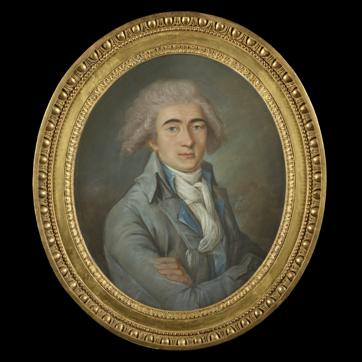 Pastel Monsieur de Saint-Priest (ministre du Roi Louis XV) Attribué à J.S. Duplessis 18e siècle