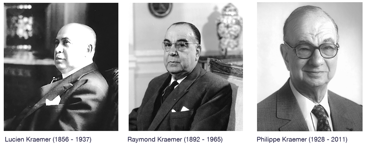 Lucien Kraemer (1856 - 1937),Raymond Kraemer (1892 - 1965), Philippe Kraemer (1928 - 2011)