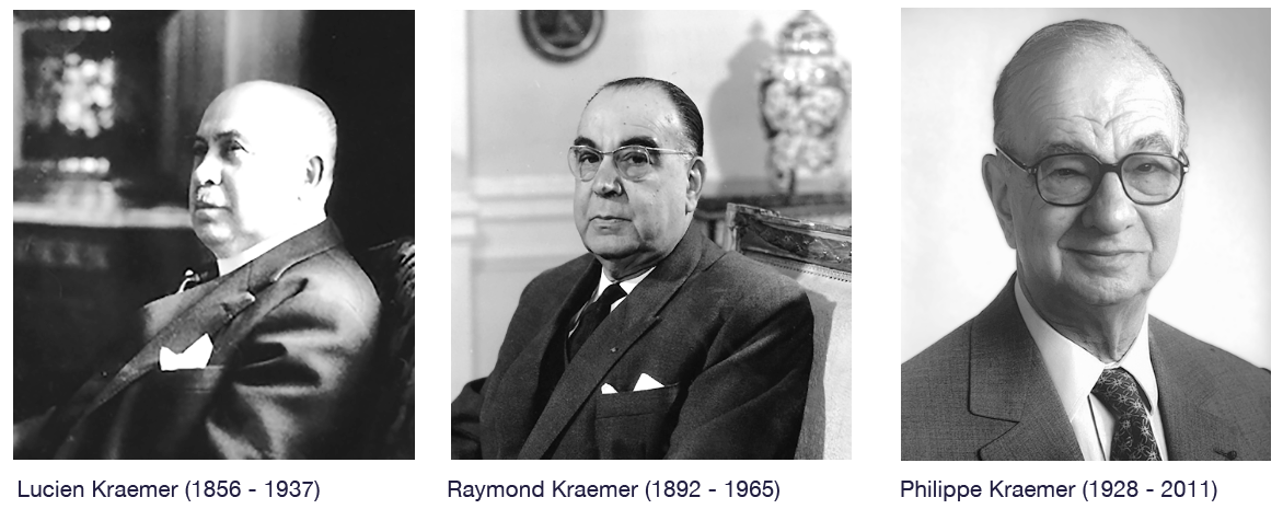 Lucien Kraemer (1856 - 1937), Lucien Kraemer (1856 - 1937),Raymond Kraemer (1892 - 1965), Philippe Kraemer (1928 - 2011)