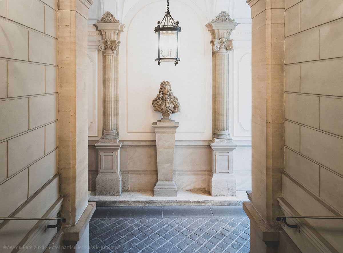 Vue de l'entrée de la Galerie Kraemer