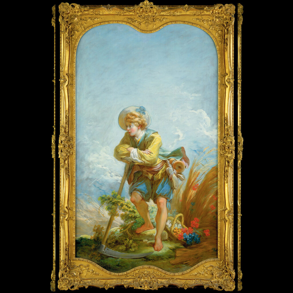 Le Moissonneur, Fragonard, provenance Galerei Kraemer