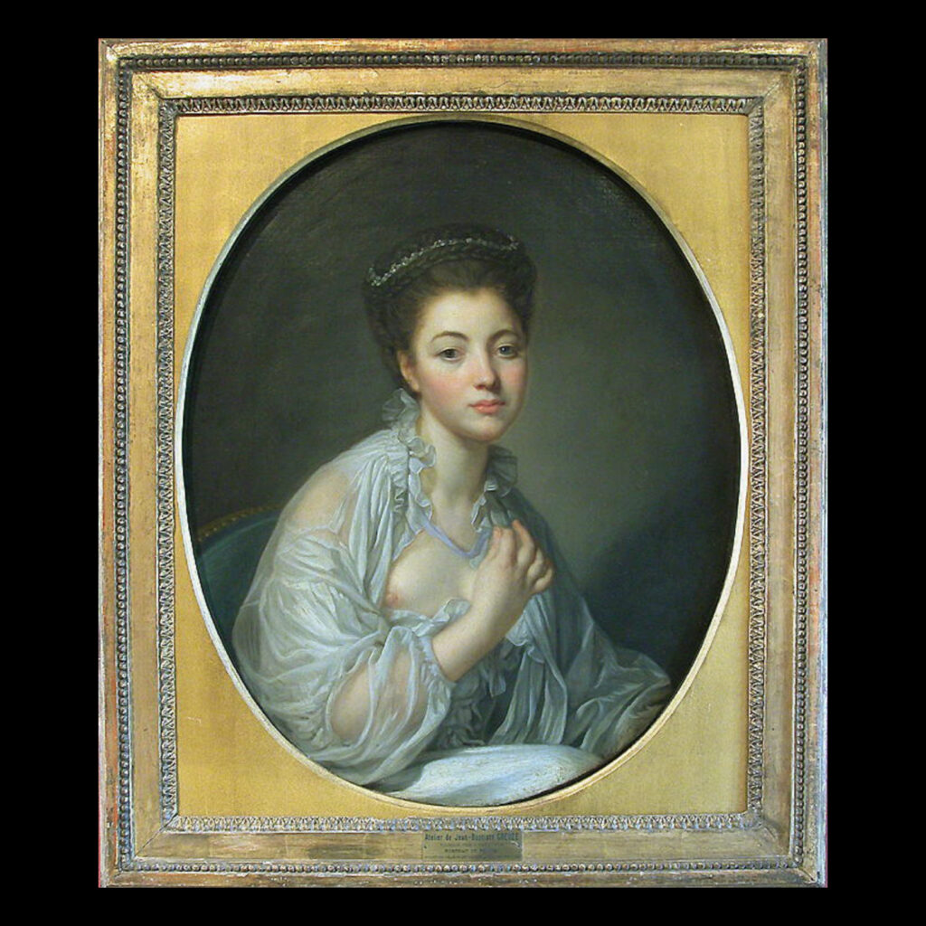 Atelier de Jean-Baptiste Greuze. Portrait de jeune femme.