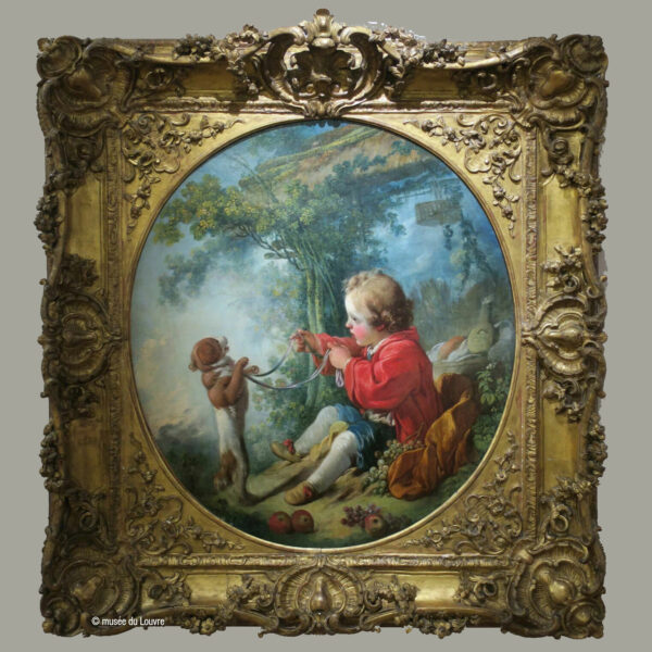 Le Chien savant par François Boucher, Musée du Louvre