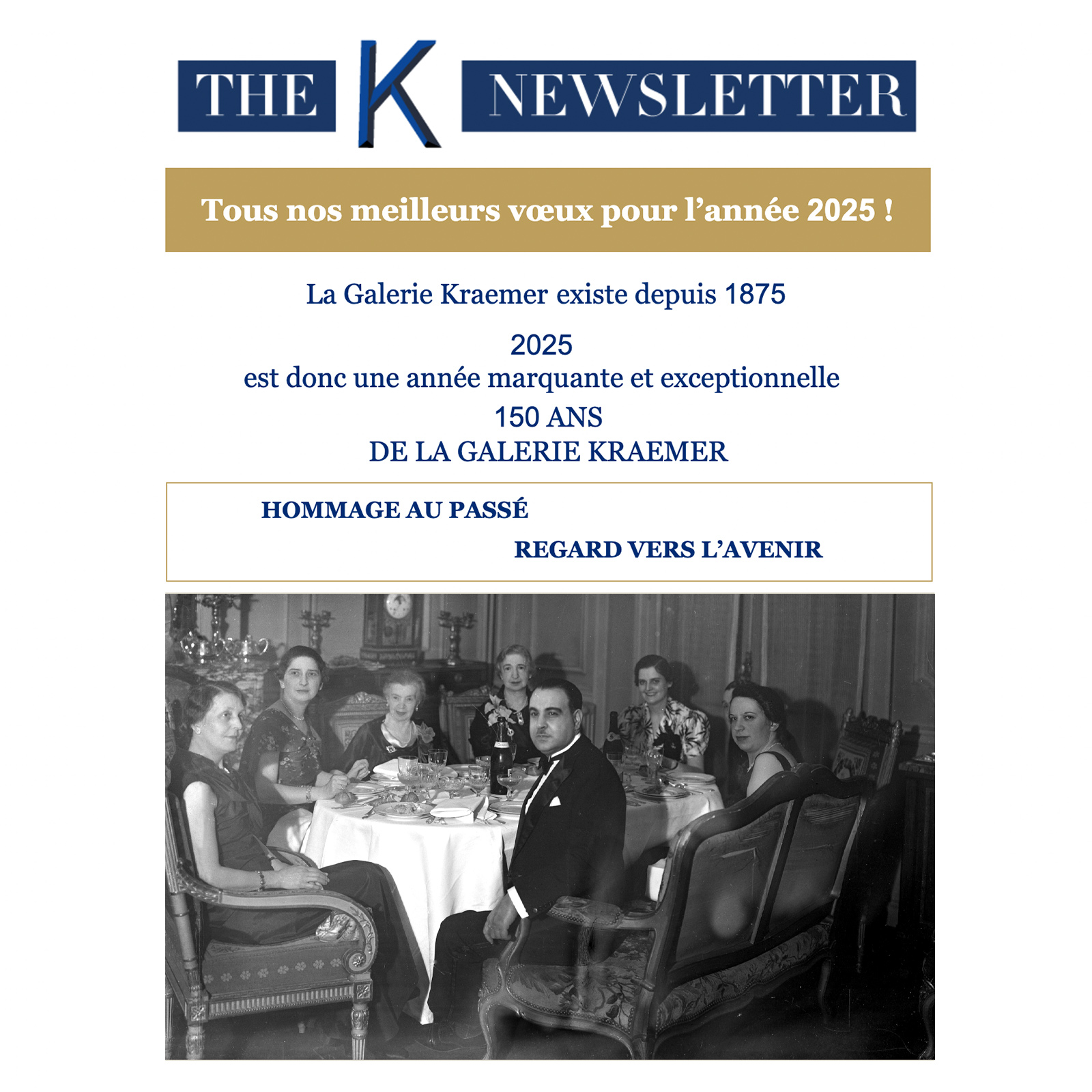 The KNewsletter : 150 ans de la Galerie Kraemer