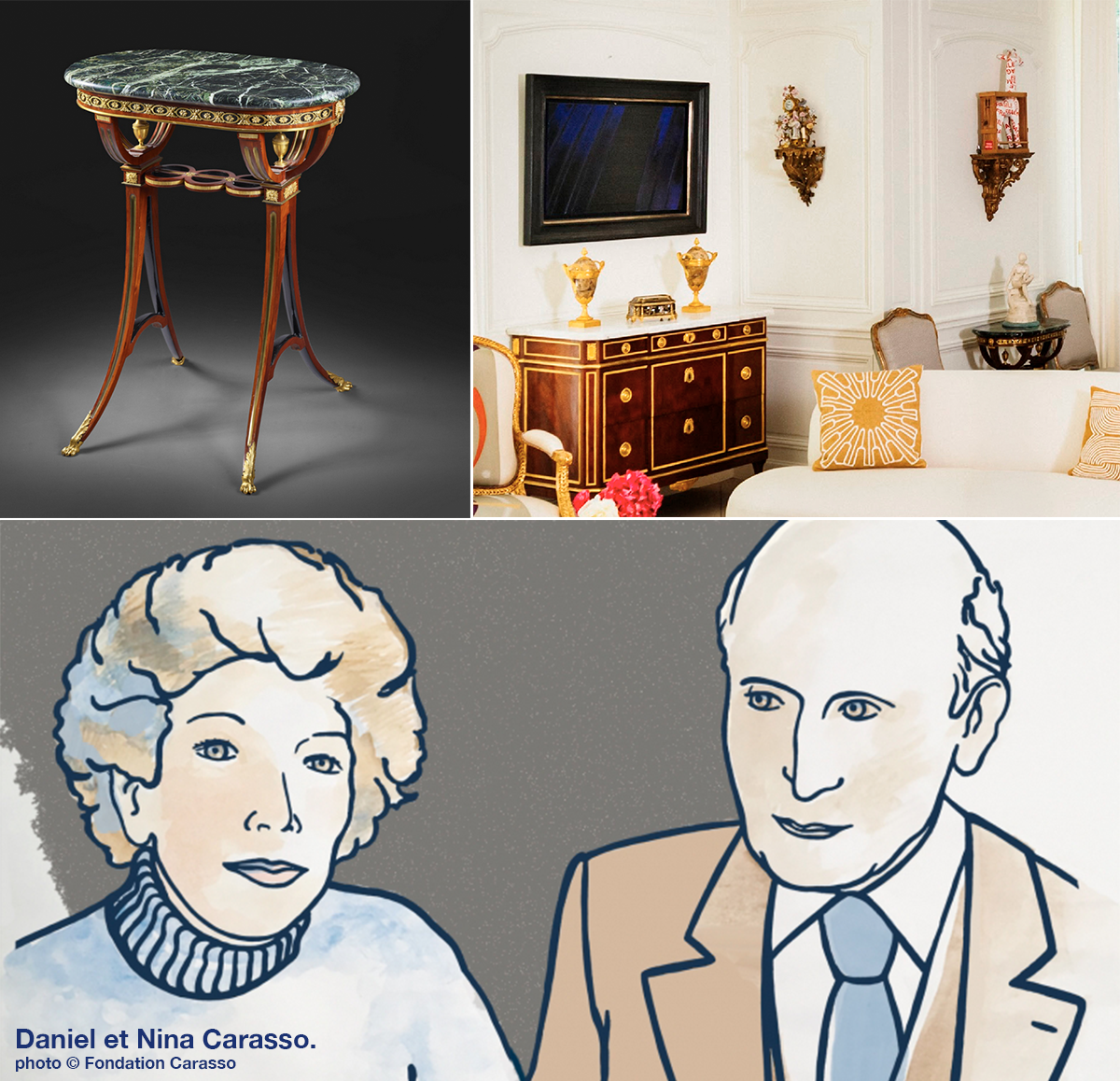 Hommage à Daniel Carasso Fondateur du groupe Danone et collectionneur éclairé avec l'incroyable histoire d'une table en acajou au marbre ovale. Hommage à Daniel Carasso Fondateur du groupe Danone et collectionneur éclairé avec l'incroyable histoire d'une table en acajou au marbre ovale.