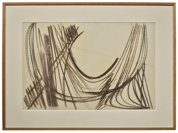 P 1950-24 Hans Hartung 48,5 x 73 cm Pastel sur papier.