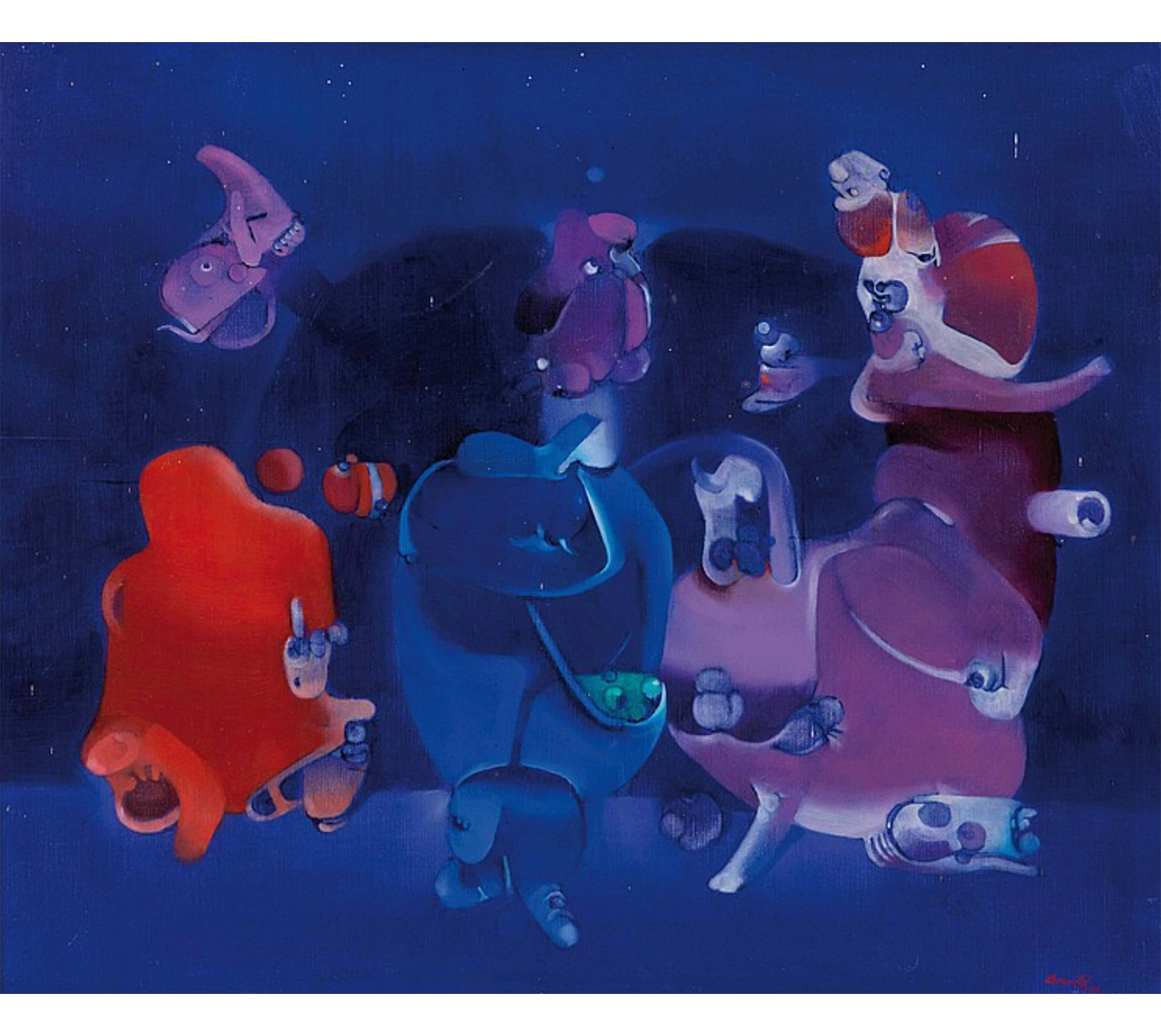 Carlos Brache (né en 1938) Effet Sidera 1975 Acrylique sur toile Carlos Brache (né en 1938) Effet Sidera 1975 Acrylique sur toile