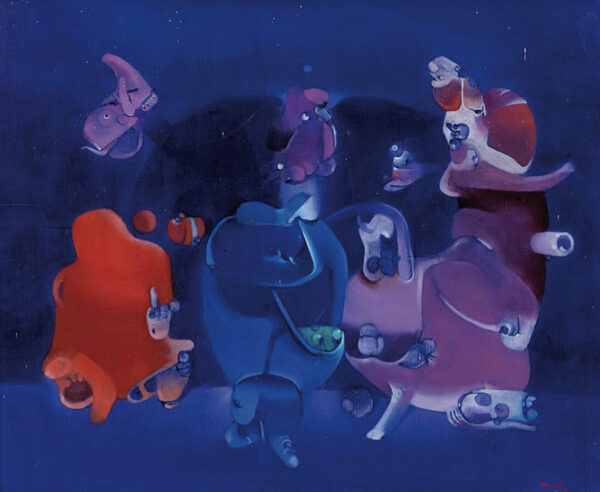 Carlos Brache (né en 1938) Effet Sidera 1975 Acrylique sur toile